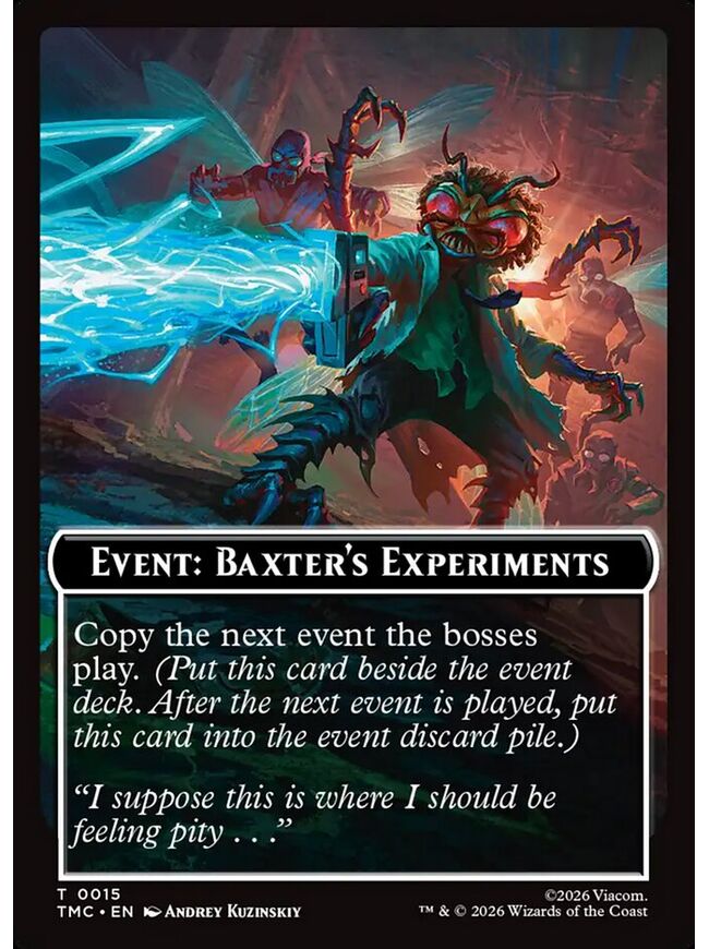 Event: Baxter's Experiments Token