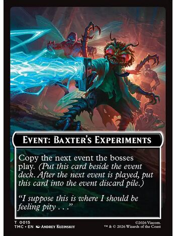 Event: Baxter's Experiments Token