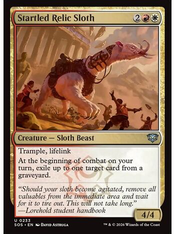 Startled Relic Sloth