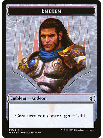 Gideon, Ally of Zendikar Emblem Token