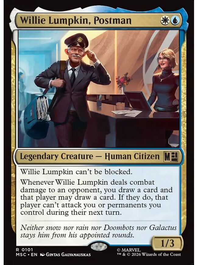 Willie Lumpkin, Postman