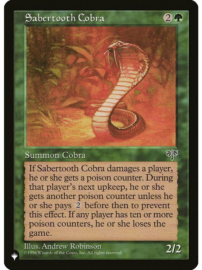 Sabertooth Cobra