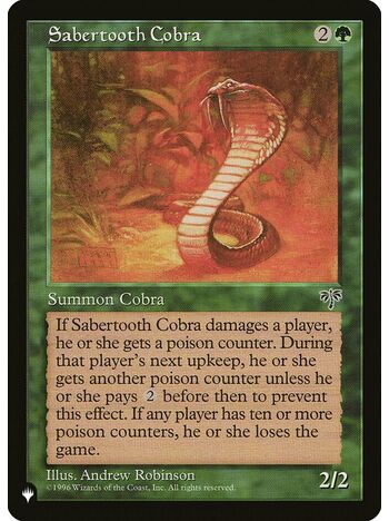 Sabertooth Cobra