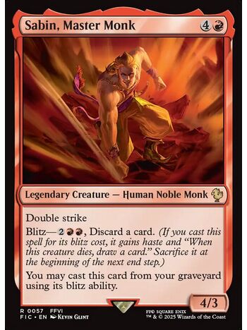 Sabin, Master Monk