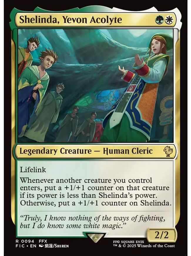 Shelinda, Yevon Acolyte