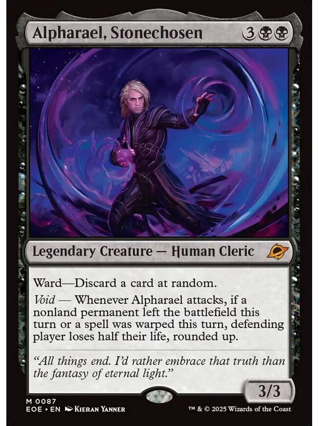 Alpharael, Stonechosen