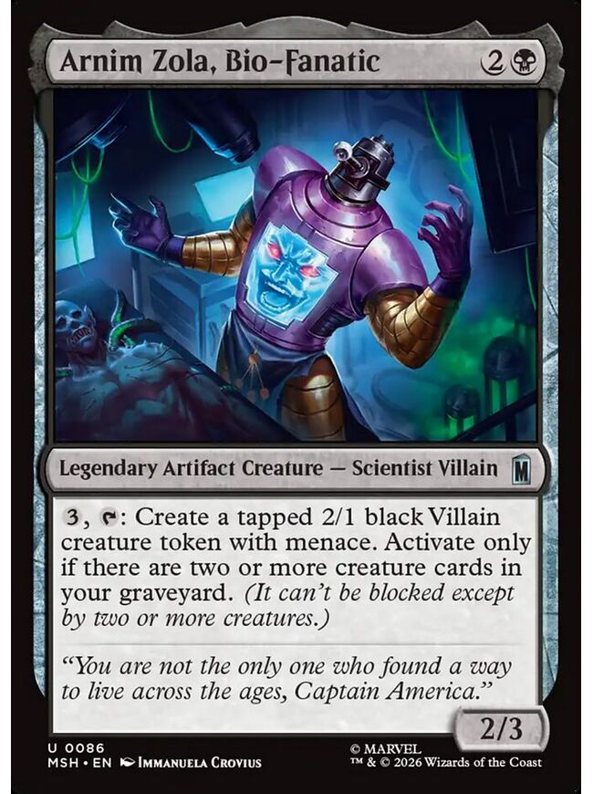 Arnim Zola, Bio-Fanatic