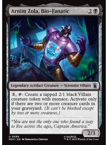 Arnim Zola, Bio-Fanatic