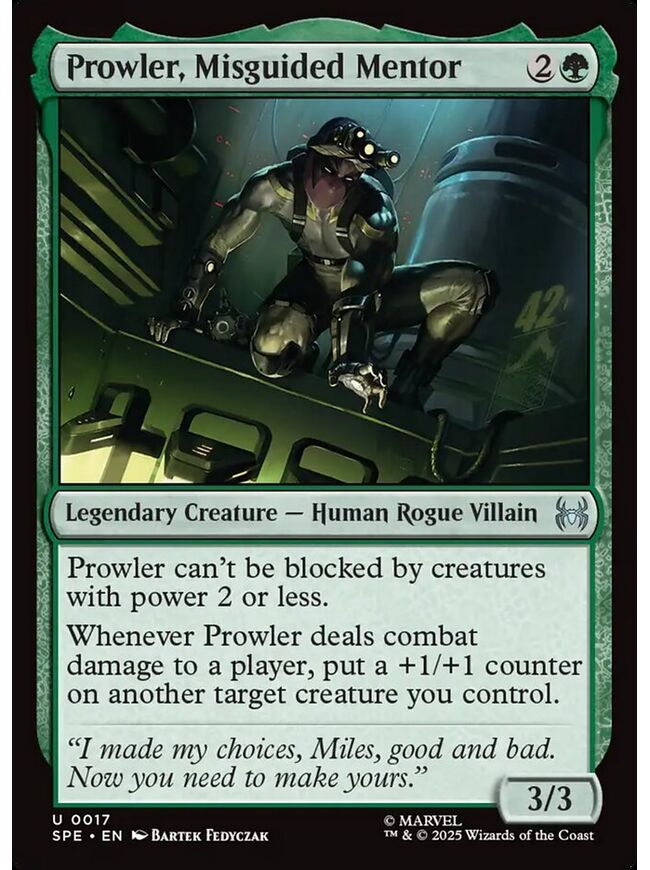 Prowler, Misguided Mentor