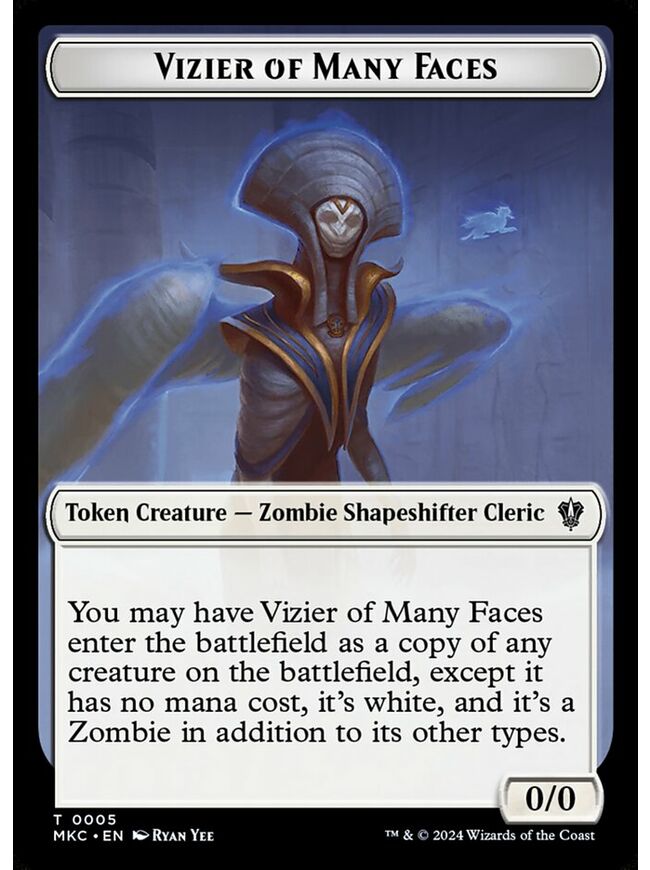 Vizier of Many Faces Token
