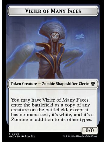 Vizier of Many Faces Token
