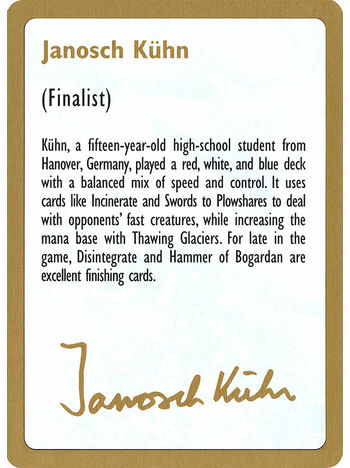 Janosch Kühn Bio 1997