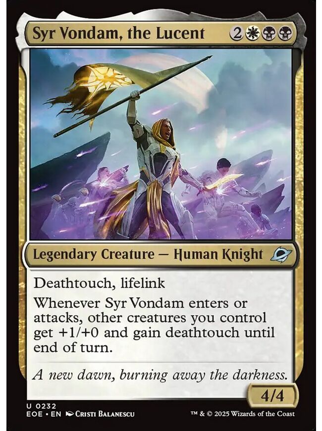 Syr Vondam, the Lucent