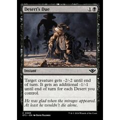 Desert's Due