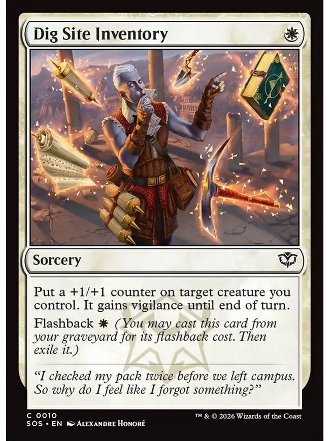 Dig Site Inventory