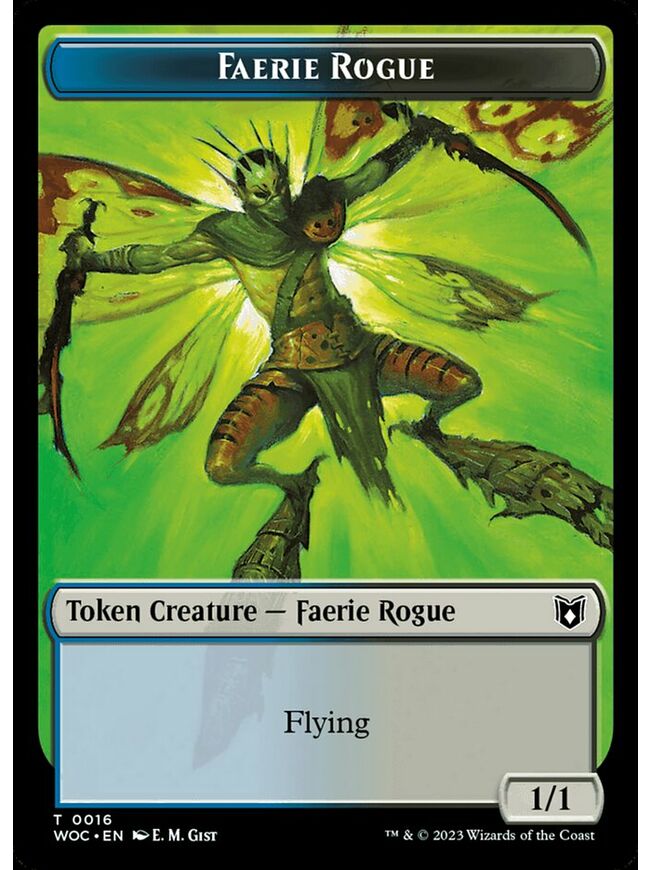 Faerie Rogue Token (Blue/Black)