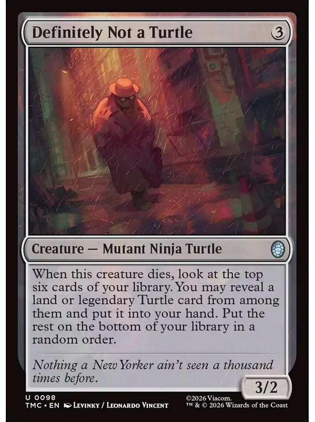 Definitely Not a Turtle
