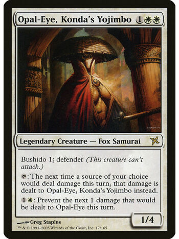 Opal-Eye, Konda's Yojimbo