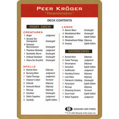 Peer Kröger Decklist