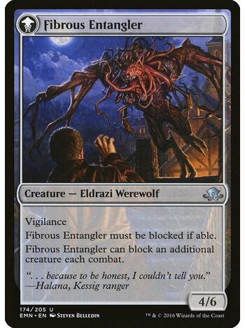 Tangleclaw Werewolf // Fibrous Entangler