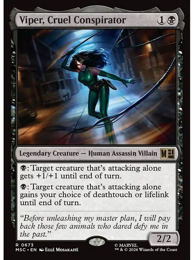 Viper, Cruel Conspirator