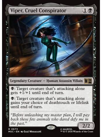 Viper, Cruel Conspirator