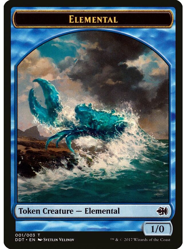 Elemental Token (1/0) (Blue)