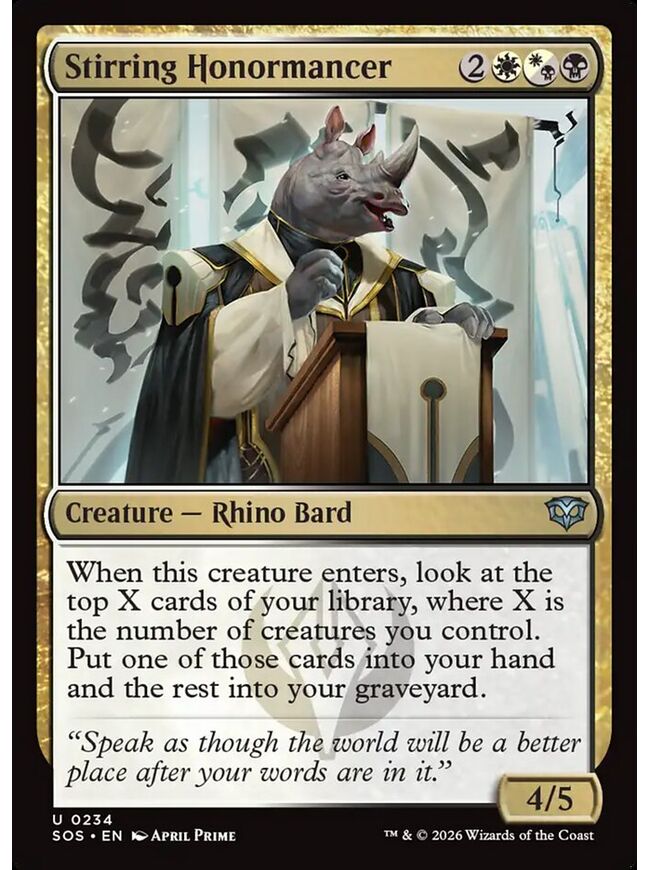 Stirring Honormancer