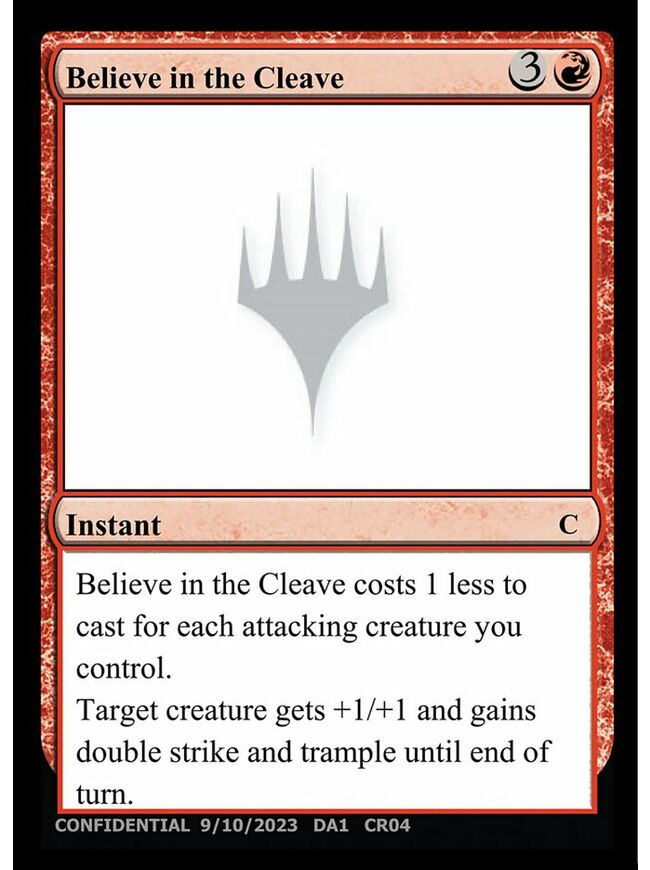 Believe in the Cleave