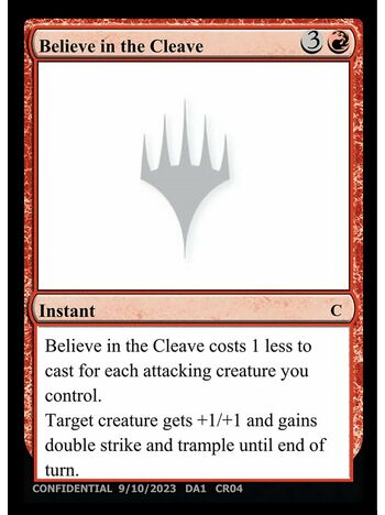 Believe in the Cleave