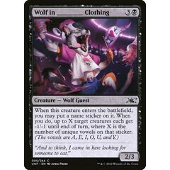 Wolf in _____ Clothing