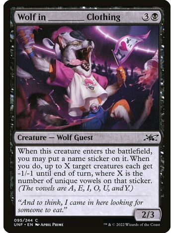 Wolf in _____ Clothing