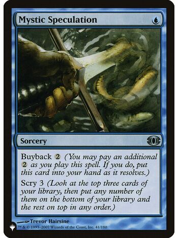 Mystic Speculation
