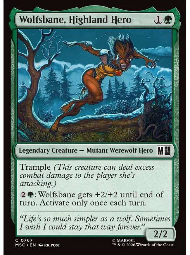 Wolfsbane, Highland Hero