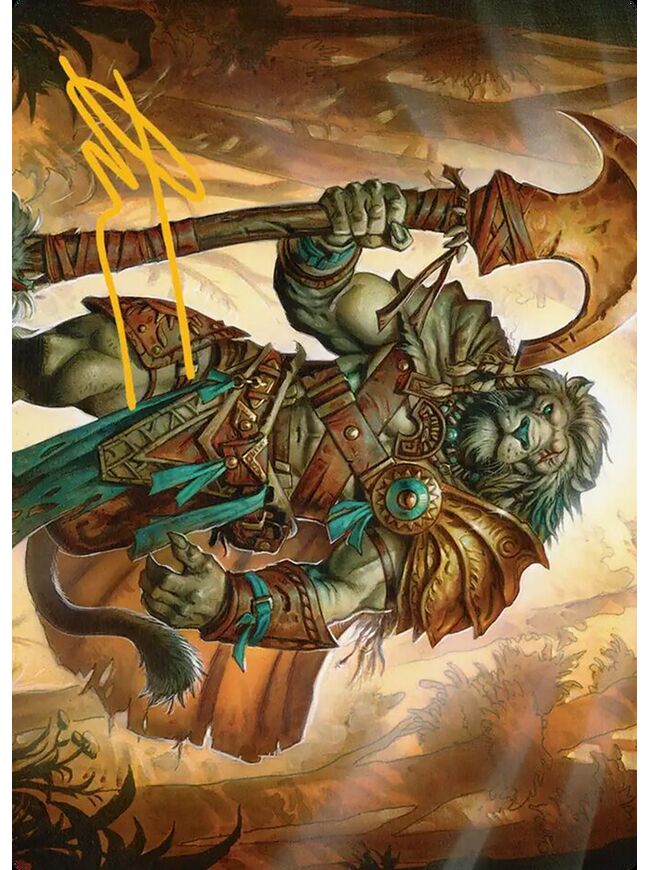 Ajani, Outland Chaperone // Ajani, Outland Chaperone (Art Series)