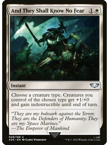 And They Shall Know No Fear