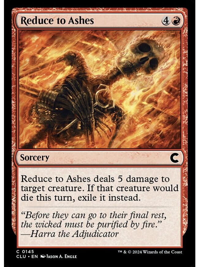 Reduce to Ashes
