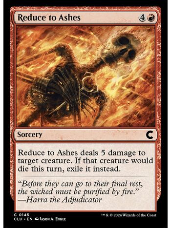 Reduce to Ashes