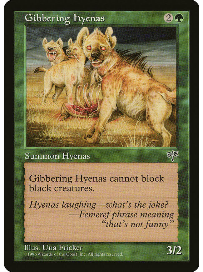 Gibbering Hyenas