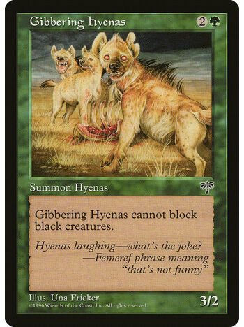 Gibbering Hyenas