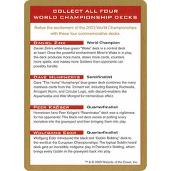 2003 World Championships Ad