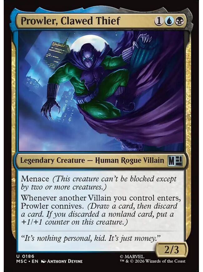Prowler, Clawed Thief