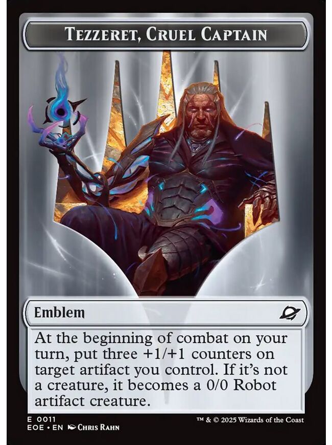 Tezzeret, Cruel Captain Emblem Token