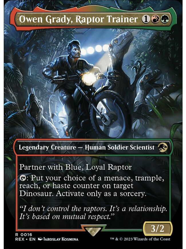 Owen Grady, Raptor Trainer