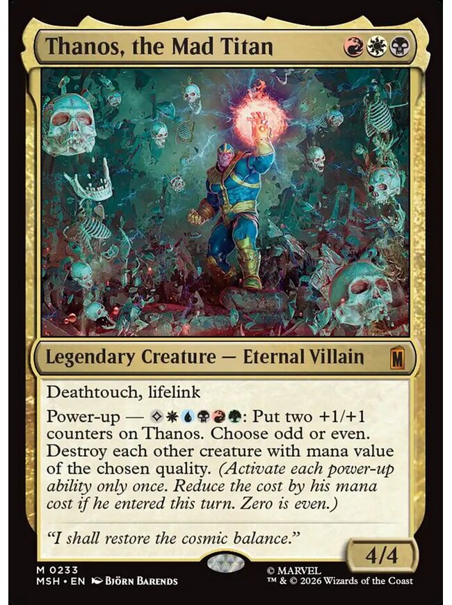 Thanos, the Mad Titan