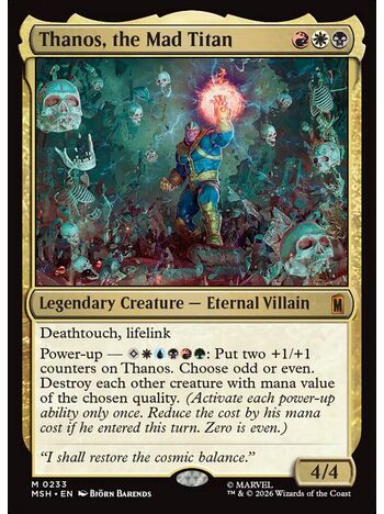 Thanos, the Mad Titan