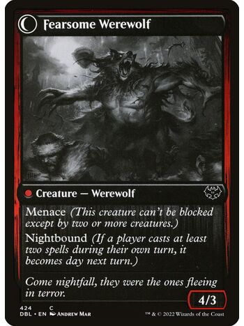 Fearful Villager // Fearsome Werewolf