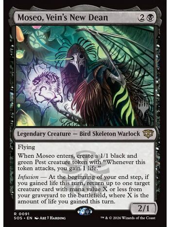 Moseo, Vein's New Dean