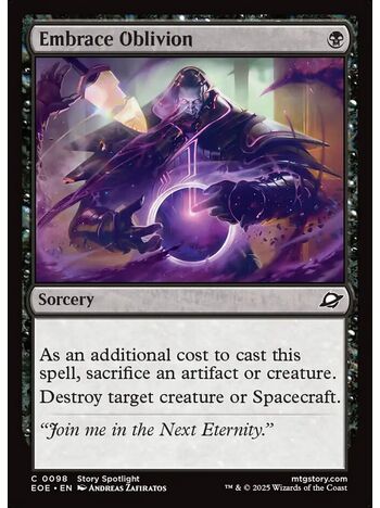 Embrace Oblivion