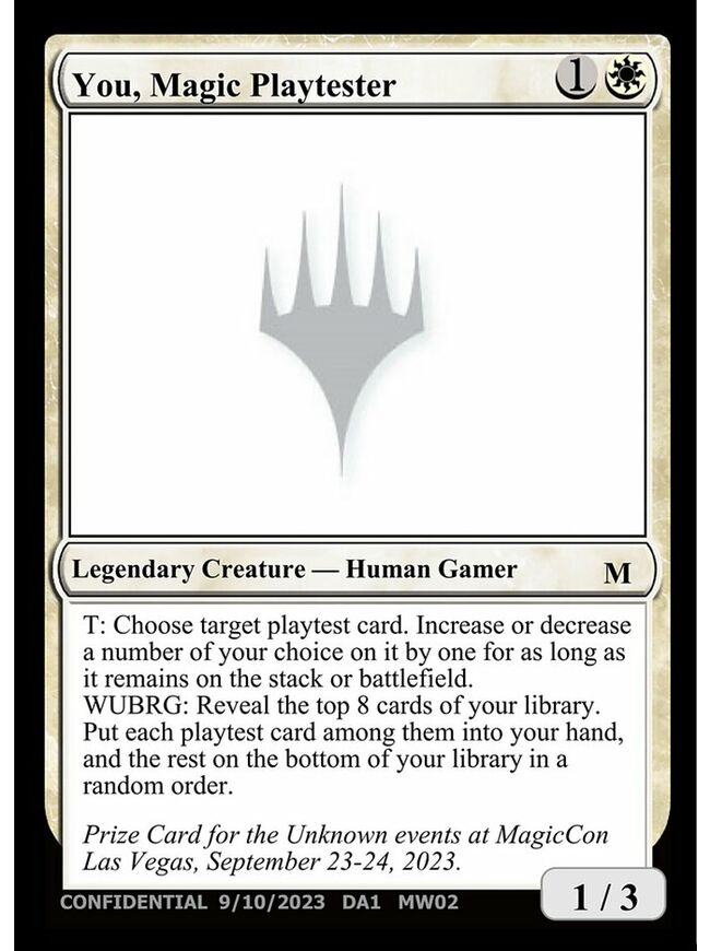 You, Magic Playtester
